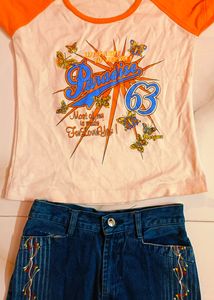 Jeans And Top Combo For Girls...