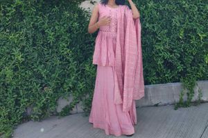 Pink Kurta Set with Dupatta
