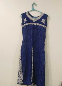 Elegant Blue Ethnic Gown