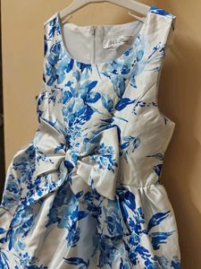 🇦🇺Imported Designer Blu Floral Hi-Low Dress