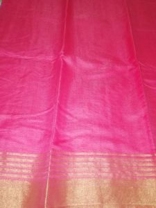 beautiful peach ( gajri) colour jari super net sar