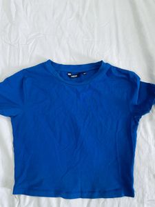 Blue baby tee from westside