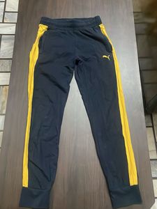 Puma Navy & Yellow Track Pants