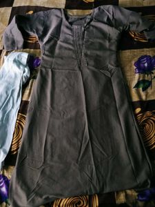 Elegant Grey Kurta Set with Dupatta