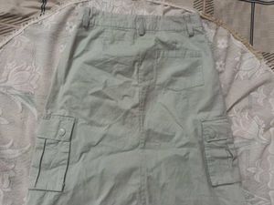 Khaki Cargo Skirt