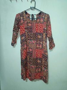 Boho Patchwork Print Kurta