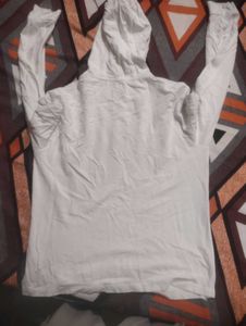Men's White Graphic Hoodie
