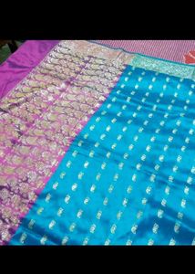 Banarsi Silk100%  Pure Zari Worked Saree