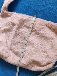 Pink Fuzzy Shoulder Bag