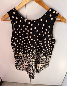 New Polka Dot Floral Tank Top