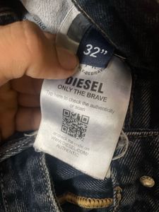 Diesel Dark Wash Straight Leg Jeans original