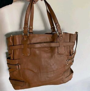 Michael Kors Brown Leather Tote Bag