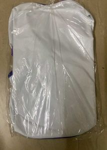 White and Purple Duffle Bag
