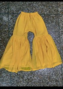 Elegant Yellow sharara Set with Dupatta