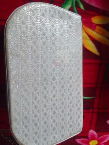 Elegant Silver Clutch Bag