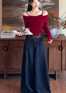 RED OFFF SHOULDER TOP