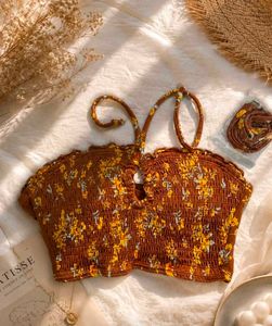 Chic Floral Smocked Tube Top