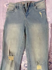 bootcut yellow fade blue  Jeans