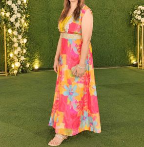 Vibrant Floral Maxi Dress