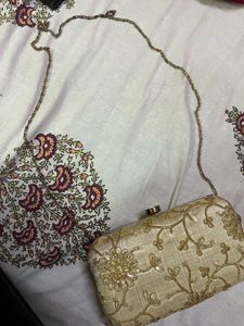 Elegant Embroidered Clutch Bag