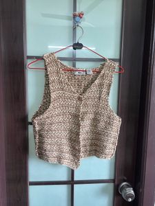 Chic Knitted Vest - Earth Tones