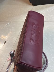 Stylish Maroon Textured Tote Bag