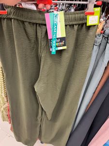 Olive Green Casual Pants - Size S