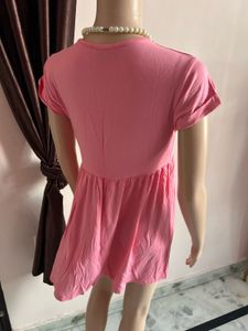 Cute Pink Babydoll Dress