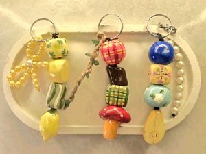 fruity Beaded Key bag Charm