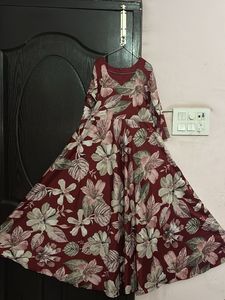 Elegant Floral Print Maxi Dress