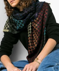Gucci GG Monogram Rainbow Scarf