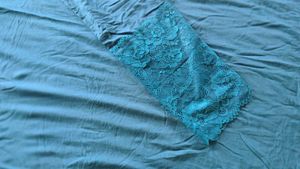Lace Detail Teal Dress