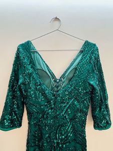 Emerald Sequin Gown