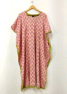Pink Printed Maternity Dress ( Women)