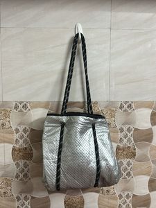Stylish Silver Tote Bag