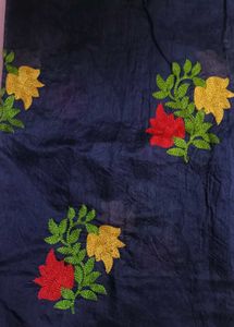 Embroidered Floral Design Saree