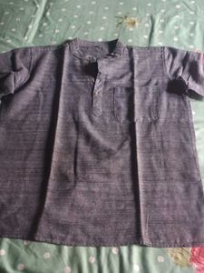 Men's Grey Kurta