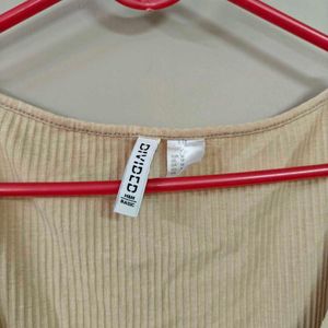 h&amp;m Ribbed Knit Long Sleeve Maxi Dress