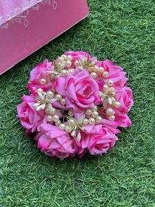 Vibrant Pink Floral Hair Accessory