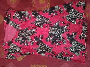Floral Print Pink Dress