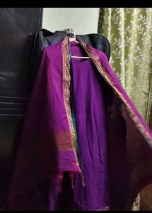 Purple Kurta Set with Dupatta