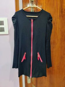 Sweater Dress Cum Cardigan
