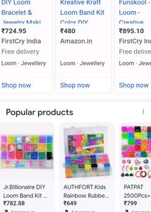Combo Of Blocks &amp; Loom Bands Toys For Kids