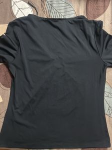 Elegant Black V-Neck Top