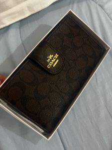 Coach Signature Brown Wallet