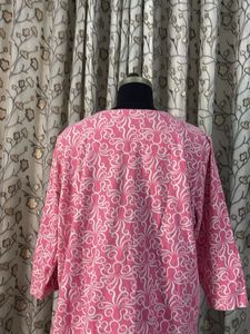 Pink Printed Kurta