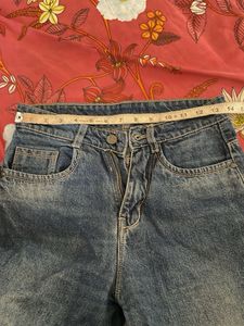 Classic Blue Wash Wide Leg Jeans