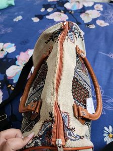 Unique Elephant Print Tapestry Handbag