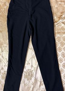 🖤 Black Lace-Up Tie-Waist Trousers
