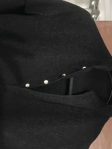 Men's Black Jacquard Kurta